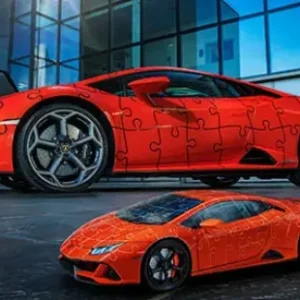 Sale Lamborghini Huracan Evo Verde, 108 Pezzi, 8+ Anni Puzzle 3D