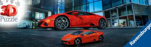 Sale Lamborghini Huracan Evo Verde, 108 Pezzi, 8+ Anni Puzzle 3D