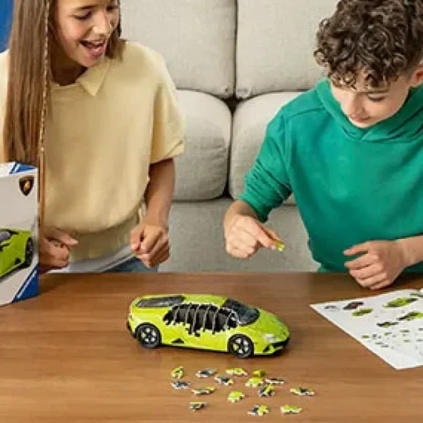 Sale Lamborghini Huracan Evo Verde, 108 Pezzi, 8+ Anni Puzzle 3D