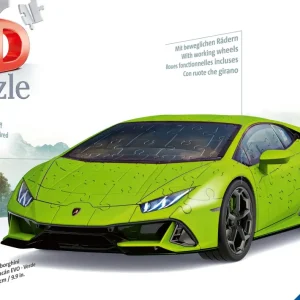 Sale Lamborghini Huracan Evo Verde, 108 Pezzi, 8+ Anni Puzzle 3D