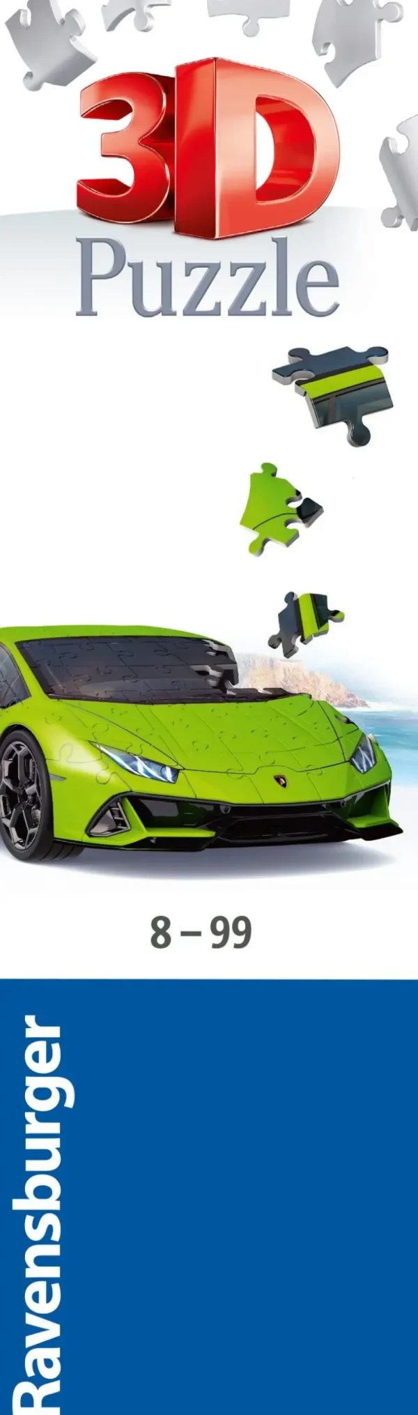 Best Lamborghini Huracan Evo Verde, 108 Pezzi, 8+ Anni Puzzle 3D