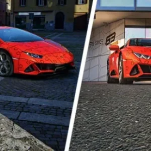 Sale Lamborghini Huracan Evo Verde, 108 Pezzi, 8+ Anni Puzzle 3D