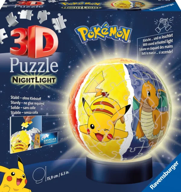 Sale Nightlamp Pokemon, Night Lamp, 72 Pezzi, 6+ Anni Puzzle 3D