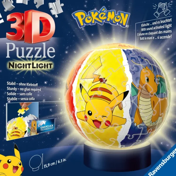 Sale Nightlamp Pokemon, Night Lamp, 72 Pezzi, 6+ Anni Puzzle 3D