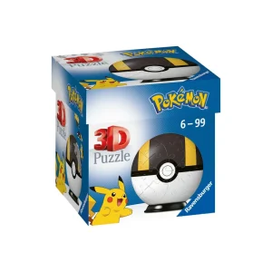 Best Sale Ravensburger 3D Puzzle Pokeball Nera E Gialla, 54 Pezzi, 6+ Anni Puzzle 3D