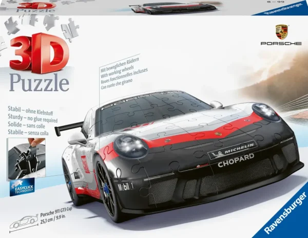 Flash Sale Porsche 911 Gt3 Cup, Veicolo, 108 Pezzi, 10+ Anni Puzzle 3D