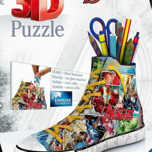 Best Sale 3D Puzzle Portapenne Sneaker Avengers, 108 Pezzi, 8+ Anni Puzzle 3D