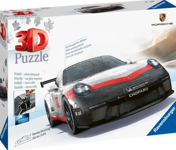 Flash Sale Porsche 911 Gt3 Cup, Veicolo, 108 Pezzi, 10+ Anni Puzzle 3D