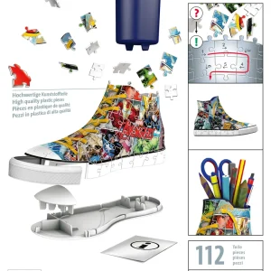 Best Sale 3D Puzzle Portapenne Sneaker Avengers, 108 Pezzi, 8+ Anni Puzzle 3D