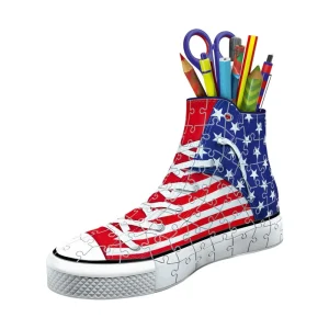 Sale Portapenne Sneaker Usa Flag Edition, 108 Pezzi, 8+ Anni Puzzle 3D