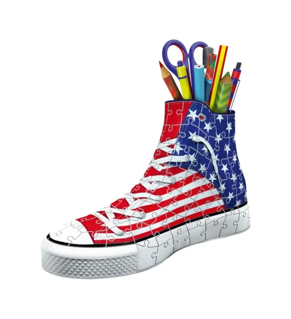 Sale Portapenne Sneaker Usa Flag Edition, 108 Pezzi, 8+ Anni Puzzle 3D