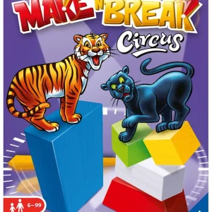 New Make'N'Break Circus Travel, Gioco Da Tavolo Tascabile, 2-4 Giocatori, 8+ Anni Giochi Tascabili E Da Viaggio