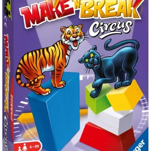 New Make'N'Break Circus Travel, Gioco Da Tavolo Tascabile, 2-4 Giocatori, 8+ Anni Giochi Tascabili E Da Viaggio