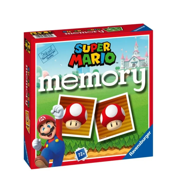 Outlet Memory Versione Super Mario, 72 Tessere, Gioco Da Tavolo, 4+ Anni Giochi Di Carte