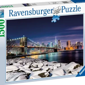 New Puzzle Inverno A New York, 1500 Pezzi, Puzzle Adulti Puzzle 1000 Pezzi