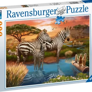 Best Sale Puzzle Zebre Alla Pozza D'Acqua, 500 Pezzi, Puzzle Adulti Puzzle 500 Pezzi