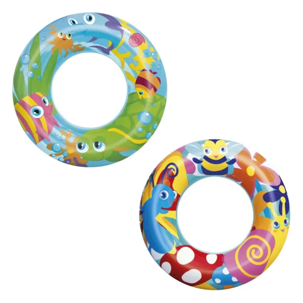 Outlet Salvagente Designer Cm. 56, 3 Modelli Assortiti Salvagenti E Braccioli Bambini