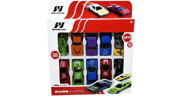 New Set 10 Auto Die Cast Macchinine Bambini