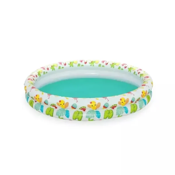 Clearance Set Piscina Barriera Corallina A 2 Anelli Cm. 122 20. Include: Pallone Cm. 41 E Salvagente Cm. 51 Gonfiabili Per Bambini