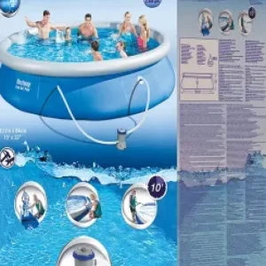 Store Set Piscina Gonfiabile ® Fast Set Forma Rotonda 4.57 M X 84 Cm Piscine Da Giardino