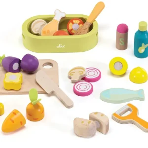 Store Sevi Set Cibo E Accessori (25 Pz) Giochi Di Imitazione In Legno