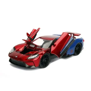 Hot Spider-Man Ford Gt 1:24 Die-Cast Con Personaggio Modellini Veicoli In Scala