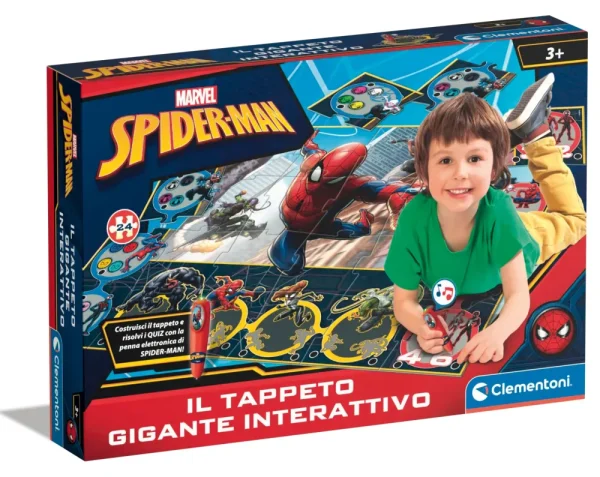 New Tappeto Gigante Interattivo Spiderman Primi Apprendimenti