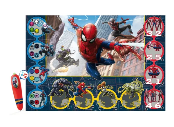 New Tappeto Gigante Interattivo Spiderman Primi Apprendimenti