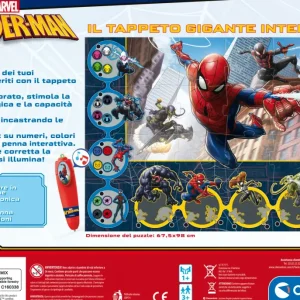 New Tappeto Gigante Interattivo Spiderman Primi Apprendimenti