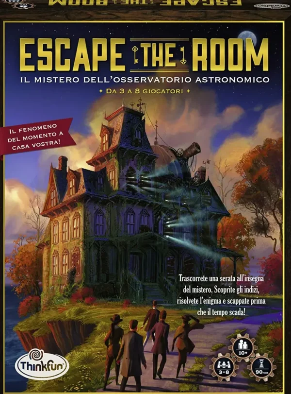 Outlet Thinkfun Escape The Room "Il Mistero Dell'Osservatorio", Gioco Da Tavolo, Da 3 A 8 Giocatori, 10+ Anni Giochi Escape Room Ed Enigmi