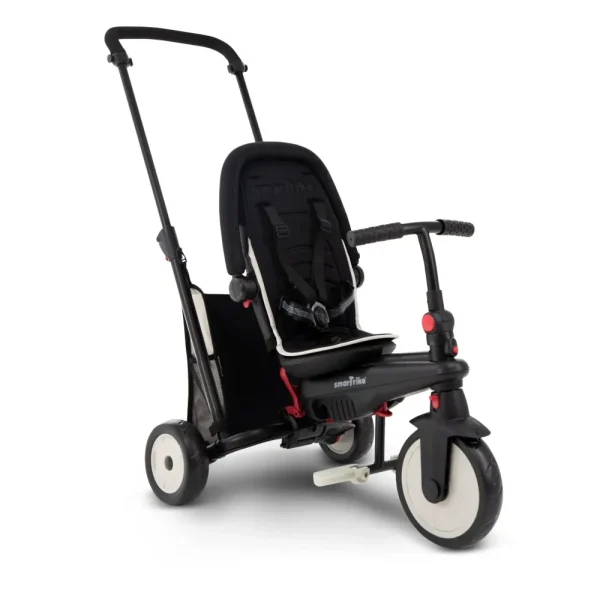 Best Sale Triciclo Pieghevole 6In1 Con Schienale Reclinabile, Maniglione Direzionale Ed Allungabile E Ammortizzatori Brevettati: Smartrike Str3 Per Bambini Dai 10 Mesi Ai 3 Anni Nero Tricicli E Balance Bikes