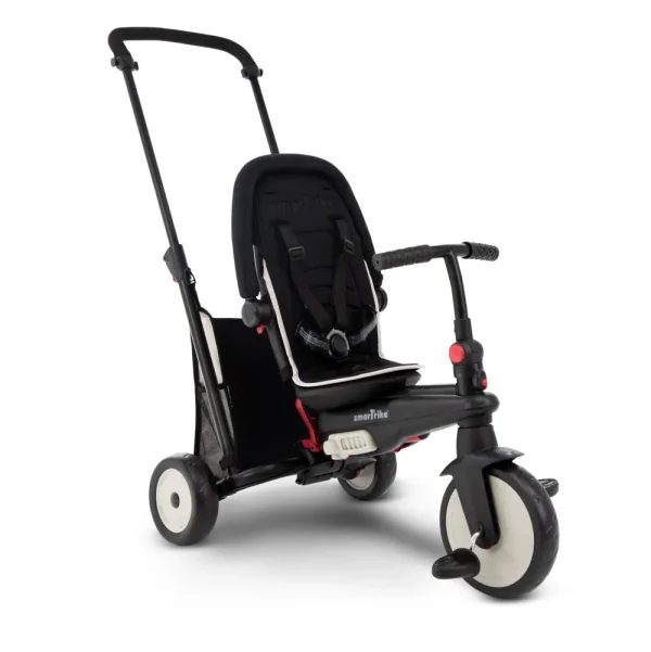 Best Sale Triciclo Pieghevole 6In1 Con Schienale Reclinabile, Maniglione Direzionale Ed Allungabile E Ammortizzatori Brevettati: Smartrike Str3 Per Bambini Dai 10 Mesi Ai 3 Anni Nero Tricicli E Balance Bikes