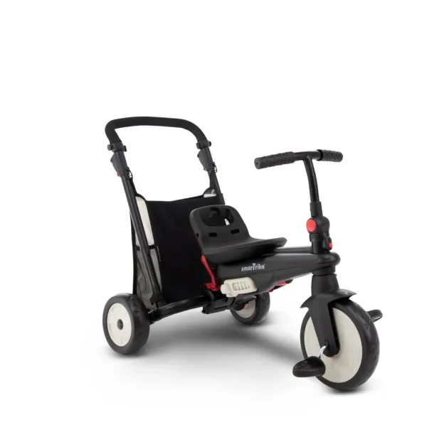 Best Sale Triciclo Pieghevole 6In1 Con Schienale Reclinabile, Maniglione Direzionale Ed Allungabile E Ammortizzatori Brevettati: Smartrike Str3 Per Bambini Dai 10 Mesi Ai 3 Anni Nero Tricicli E Balance Bikes