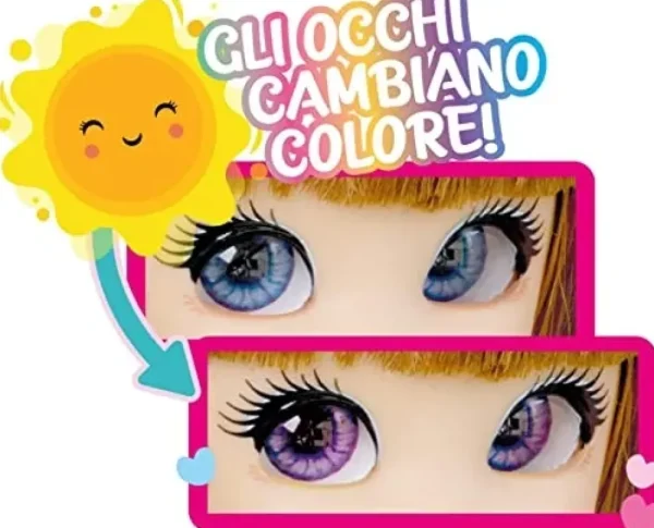 Best Unique Eyes Amy Bambola Articolata 25 Cm, Con Occhi Che Seguono Il Tuo Sguardo E Cambiano Colore Sotto Il Sole Fashion Dolls