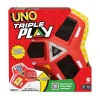 Online Uno Triple Play, Con Porta-Carte Con Luci E Suoni E 112 Carte, Per Ragazzi, Adulti E Bambini 7+ Anni Giochi Di Carte