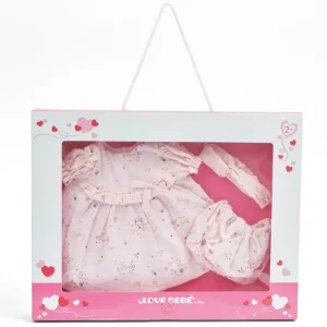 Shop Vestito Bebe Reborn 45 Cm Con Decorazioni Floreali Bambolotti