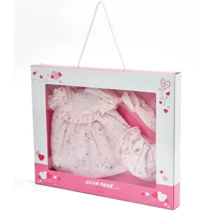 Shop Vestito Bebe Reborn 45 Cm Con Decorazioni Floreali Bambolotti