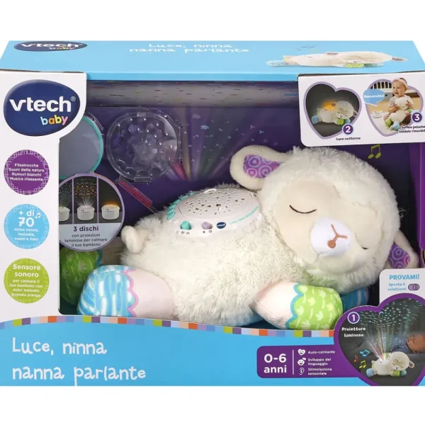 Discount Luce, Ninna Nanna Parlante 3 In 1, Un'Adorabile Pecorella Per Illuminare Le Notti Del Tuo Bambino Giochi Di Apprendimento