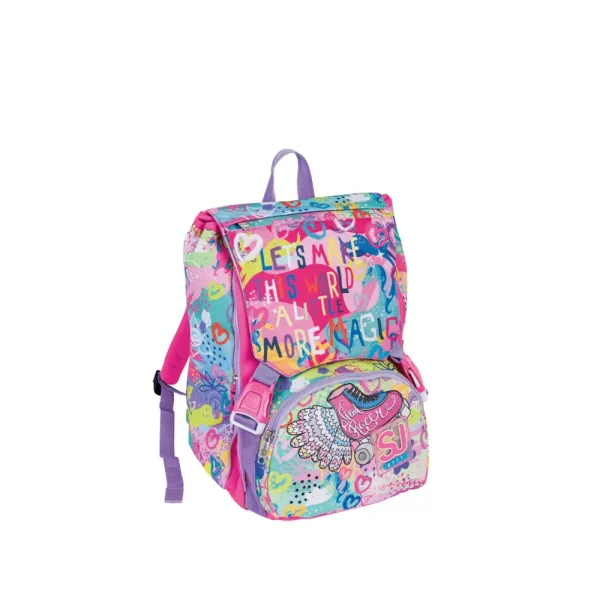 Store Zaino Sdoppiabile Big Sj Gang Estensibile Tramite Zip Laterali Scuola